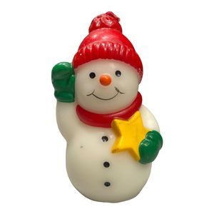 Vintage Snowman Candle Compliments by Crowning Touch Hong Kong *Unused